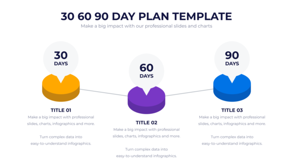 30 60 90 Day Plan Powerpoint Infographics