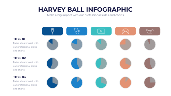 Harvey Ball Powerpoint Infographics