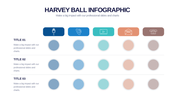 Keynote Harvey Ball Infographics
