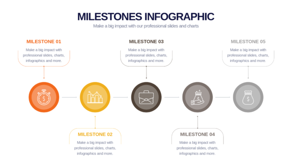 Keynote Milestones Infographics
