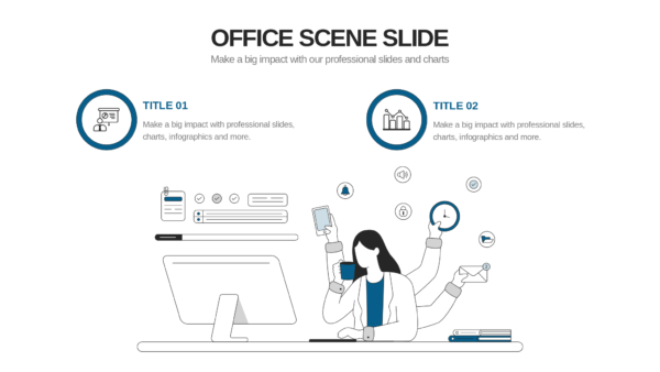 Keynote Office Scenes Slides