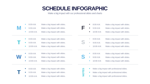 Keynote Schedule Infographics