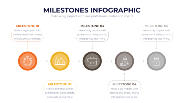 Milestones Powerpoint Infographics