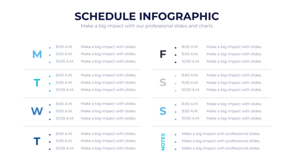 Schedule Powerpoint Infographics