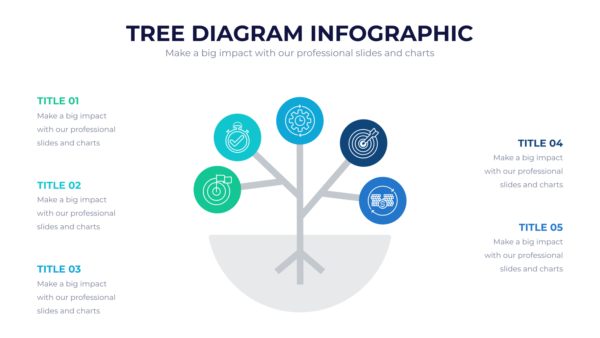 Tree Diagram Powerpoint Infographics