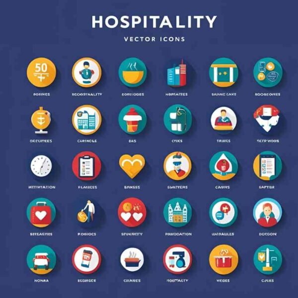 50 Hospitality Vector Icons