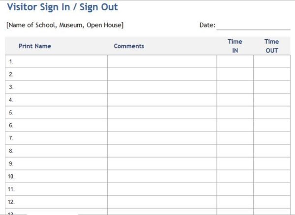 Visitor Sign-In