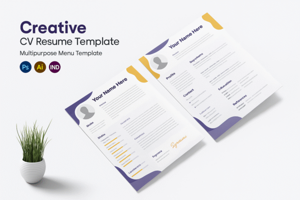 Creative Minimal CV Resume