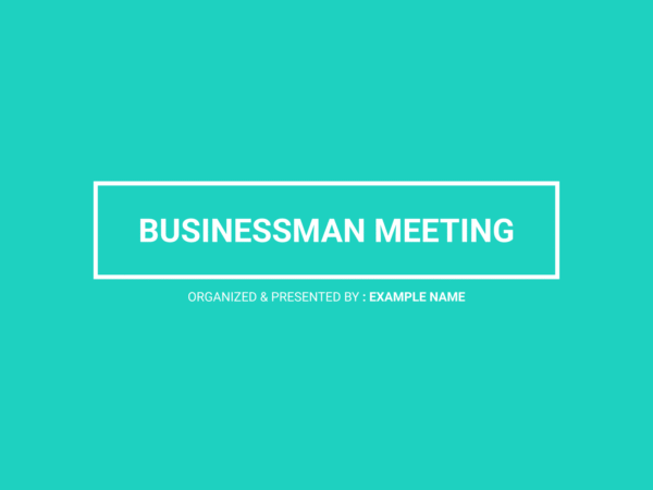 Businessman Meeting Powerpoint 2023