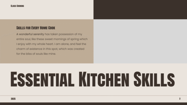 Cooking Guide 2025
