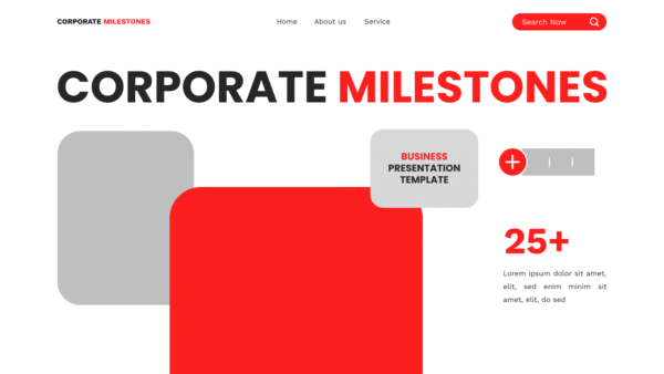 Corporate Milestones Business Powerpoint Templat 2025