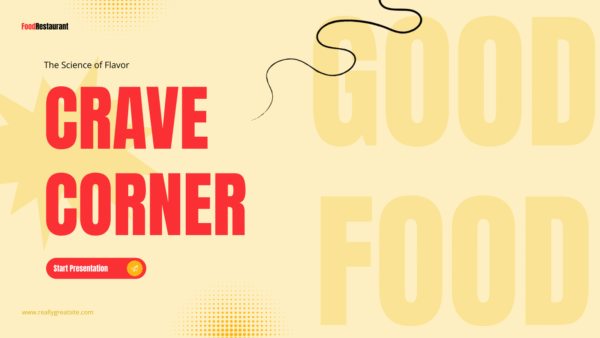 Crave Corner Food Restaurant Powerpoint 2025