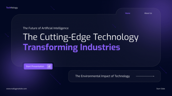 Cutting Edge Tech Ai Innovation Powerpoint 2025