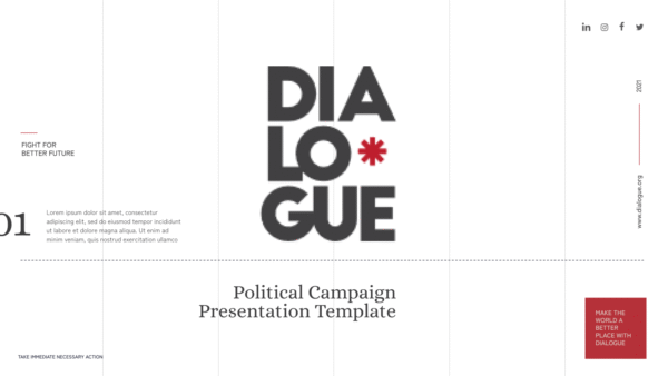 Dialogue Political Campaign Powerpoint 2023
