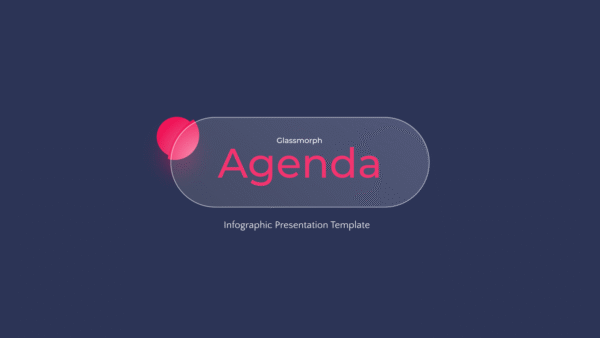 Glassmorphic Agenda Powerpoint 2023