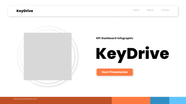 Keydrive KPI Dashboard Infographic PowerPoint