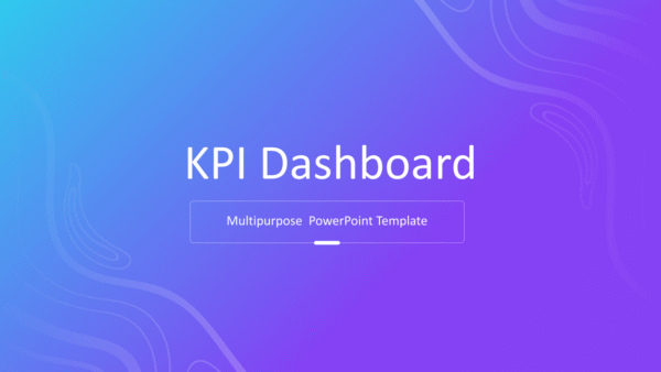 KPI Dashboard Gradient 2 Powerpoint 2023