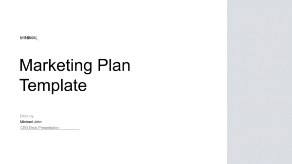 Marketing Plan Presentation 2023