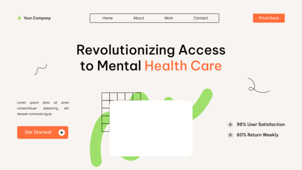 Orange Green Creative Mental Health Pitch Deck 006 2025