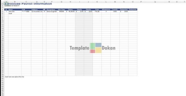 Payroll Template