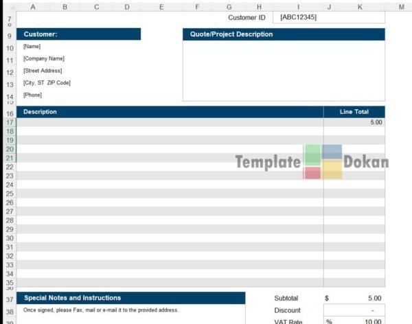 Quote Template