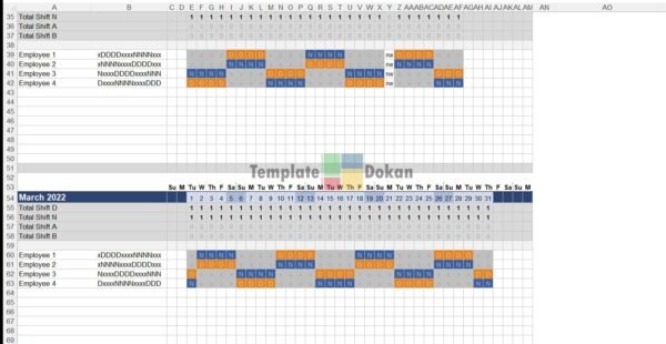 Rotation Schedule Multiple Employees