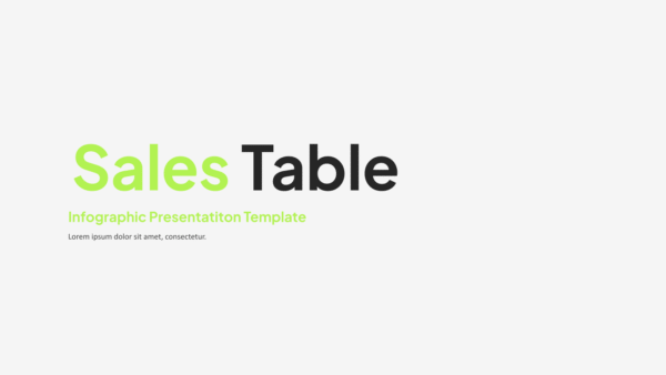 Sales Table Google Slides or PowerPoint template