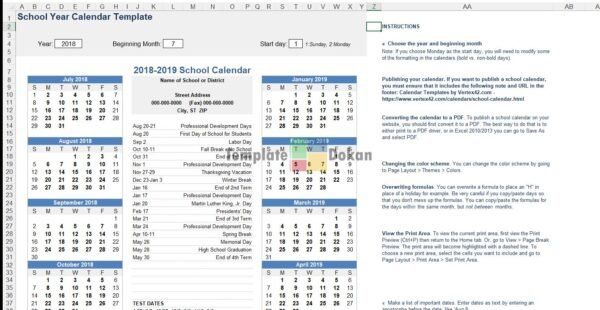 School District Calendar