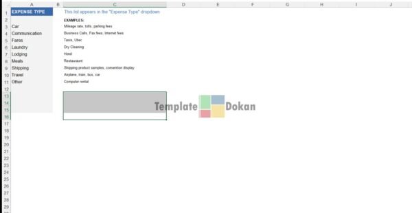 Simple Expense Report