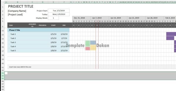 Simple Gantt Chart Ms