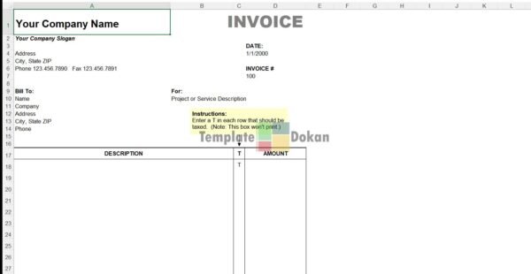Simple Invoice