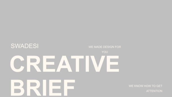 Swadesi Creative Brief Powerpoint Google Slides or PowerPoint template