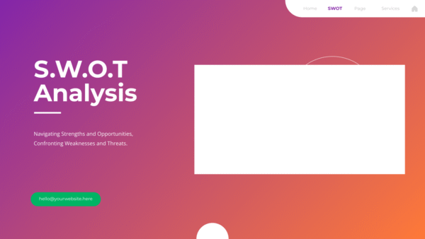 SWOT Analysis Modern Infographic PowerPoint Template
