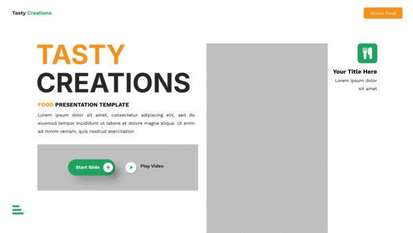 Tasty Creations – Food PowerPoint Templates