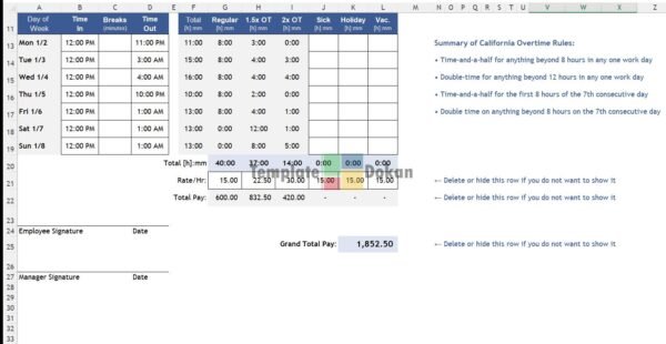 Time Card Calculator