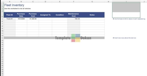 Vehicle Maintenance Log