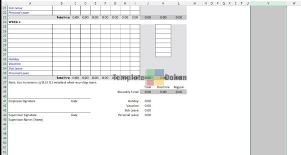 Weekly Timecard By Project