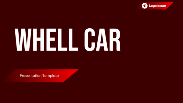Wheel Car Presentation PowerPoint Template