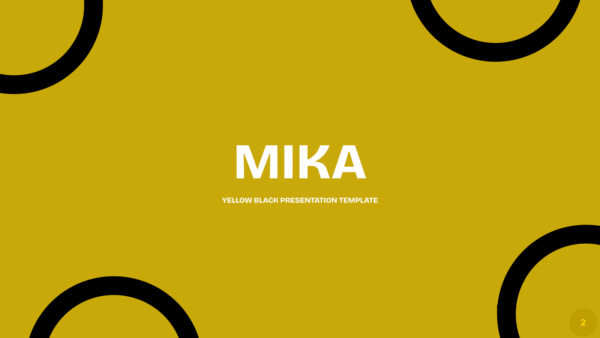 Yellow and Black Modern Presentation Template