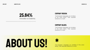 Yellow Bold Minimalist Business Proposal Template